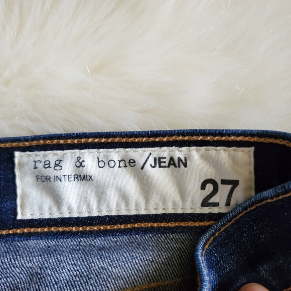 Rag & Bone for Intermix Skinny Destroyed Jeans with Holes Size 27 - Picture 4 of 6